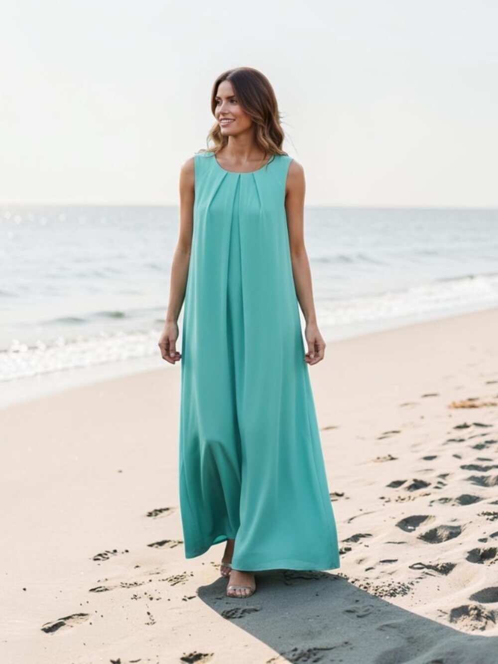 Maxi Dress by Clove in Turquoise Size 12 NWT - Picture 6 of 6